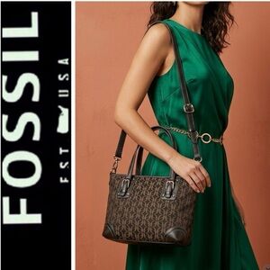 Fossil Monogram Crossbody Bag